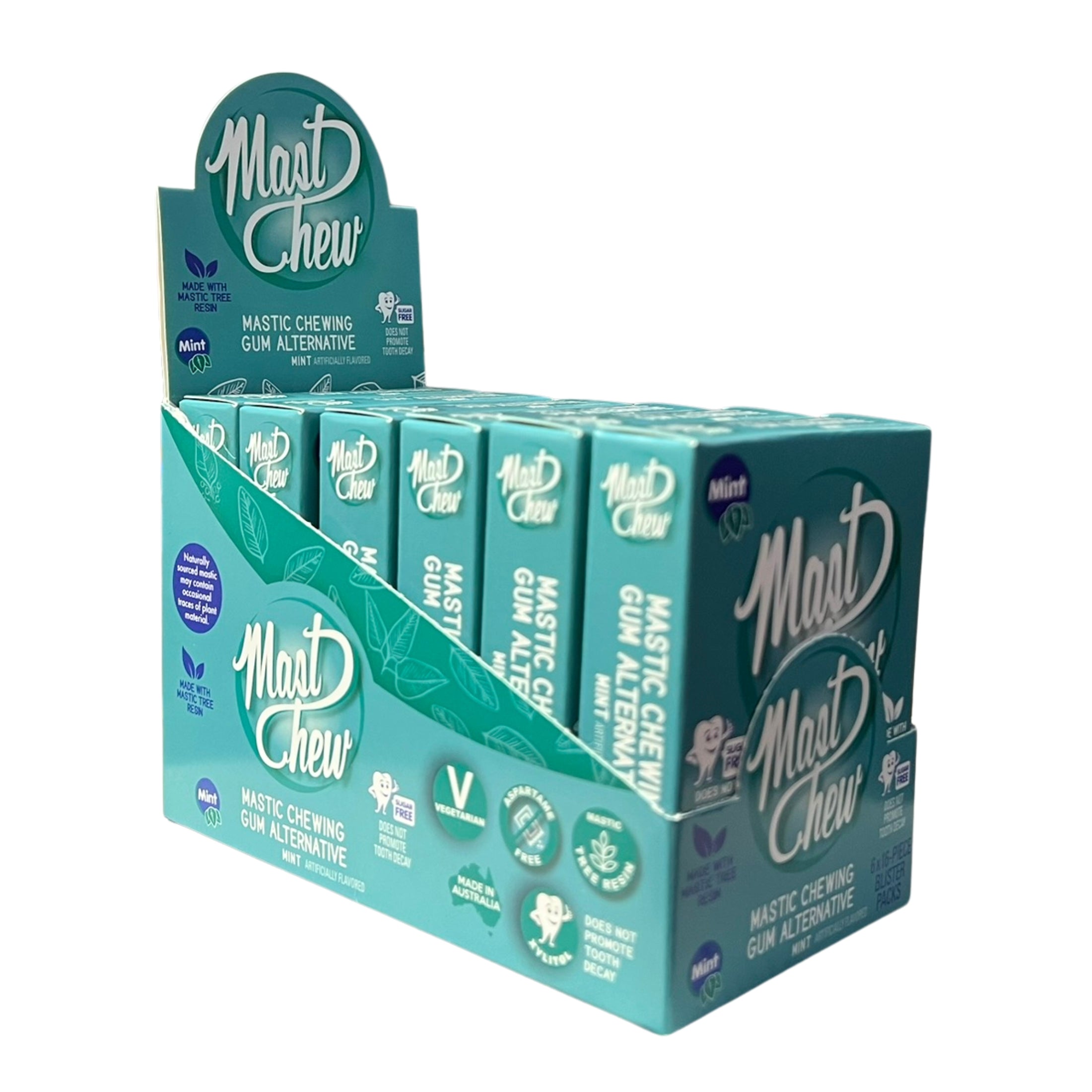 Mastic Chewing Gum Alternative – Mint Blister Pack (16 Pieces)