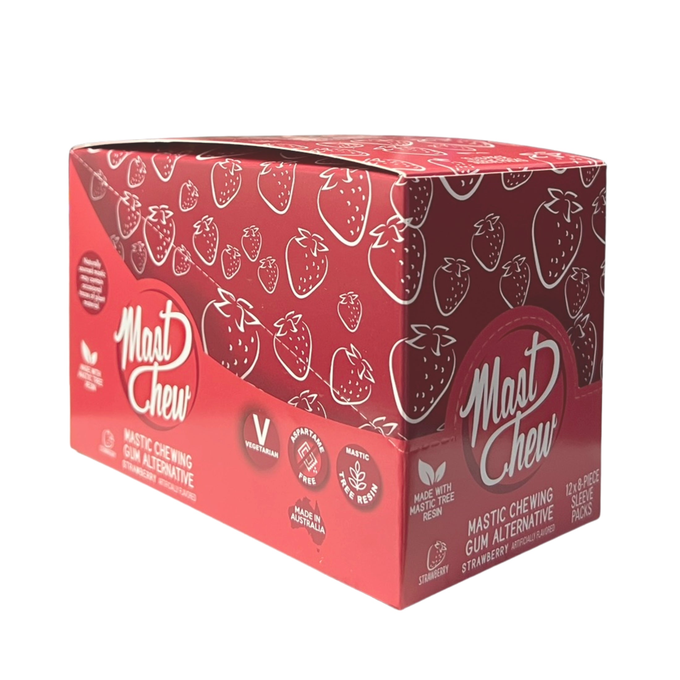 Mastic Chewing Gum Alternative – Strawberry Sleeve Pack