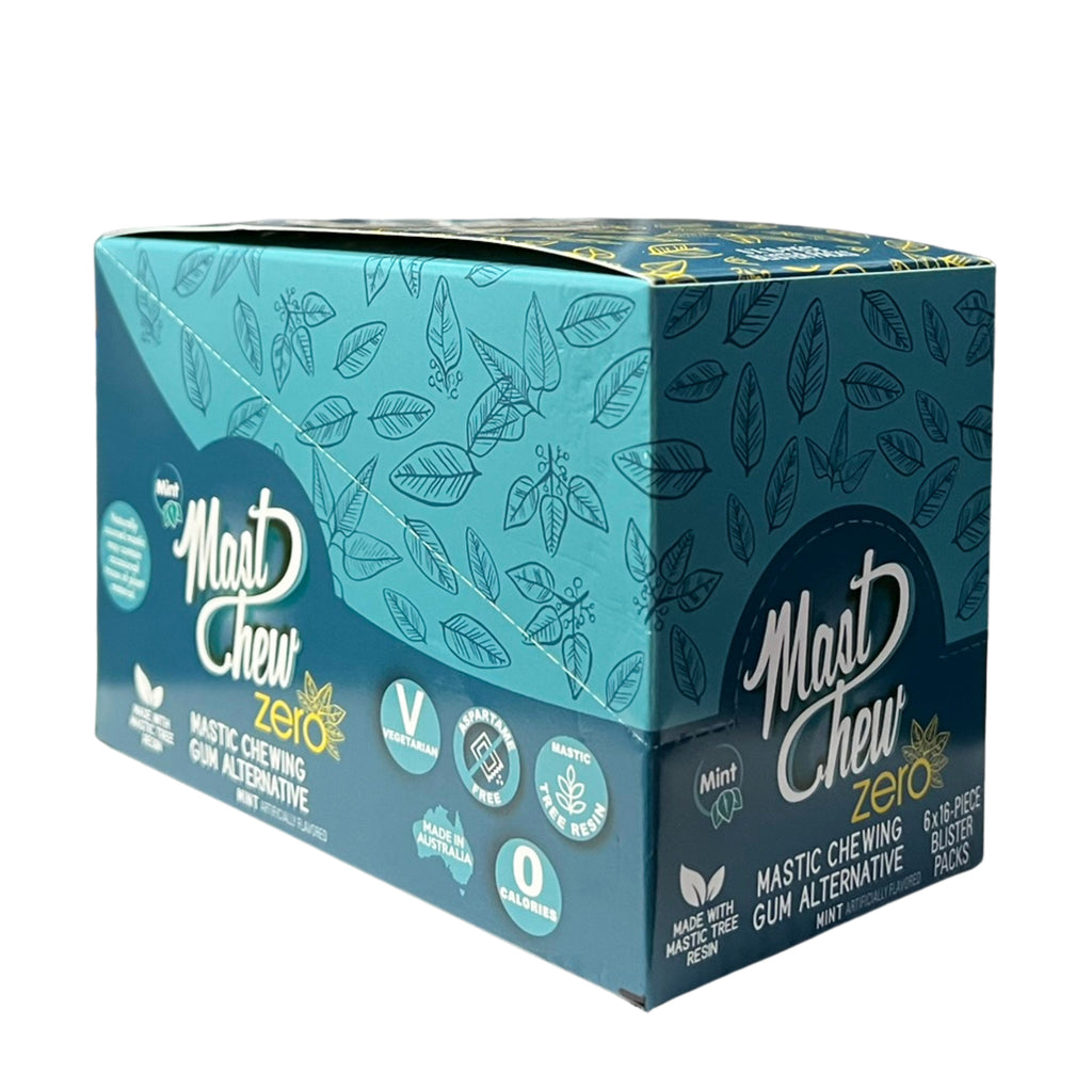 Mastic Chewing Gum Alternative Zero B16 (Mint – 16-Piece Blister Pack)
