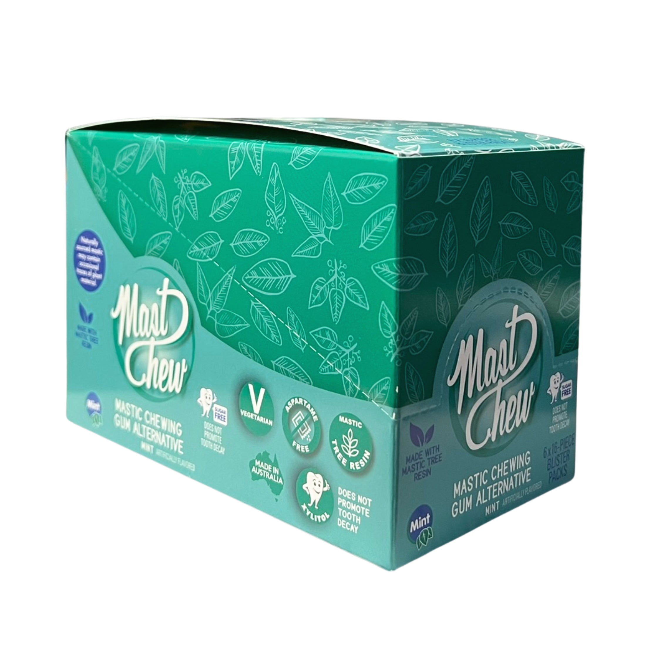 Mastic Chewing Gum Alternative – Mint Blister Pack (16 Pieces)