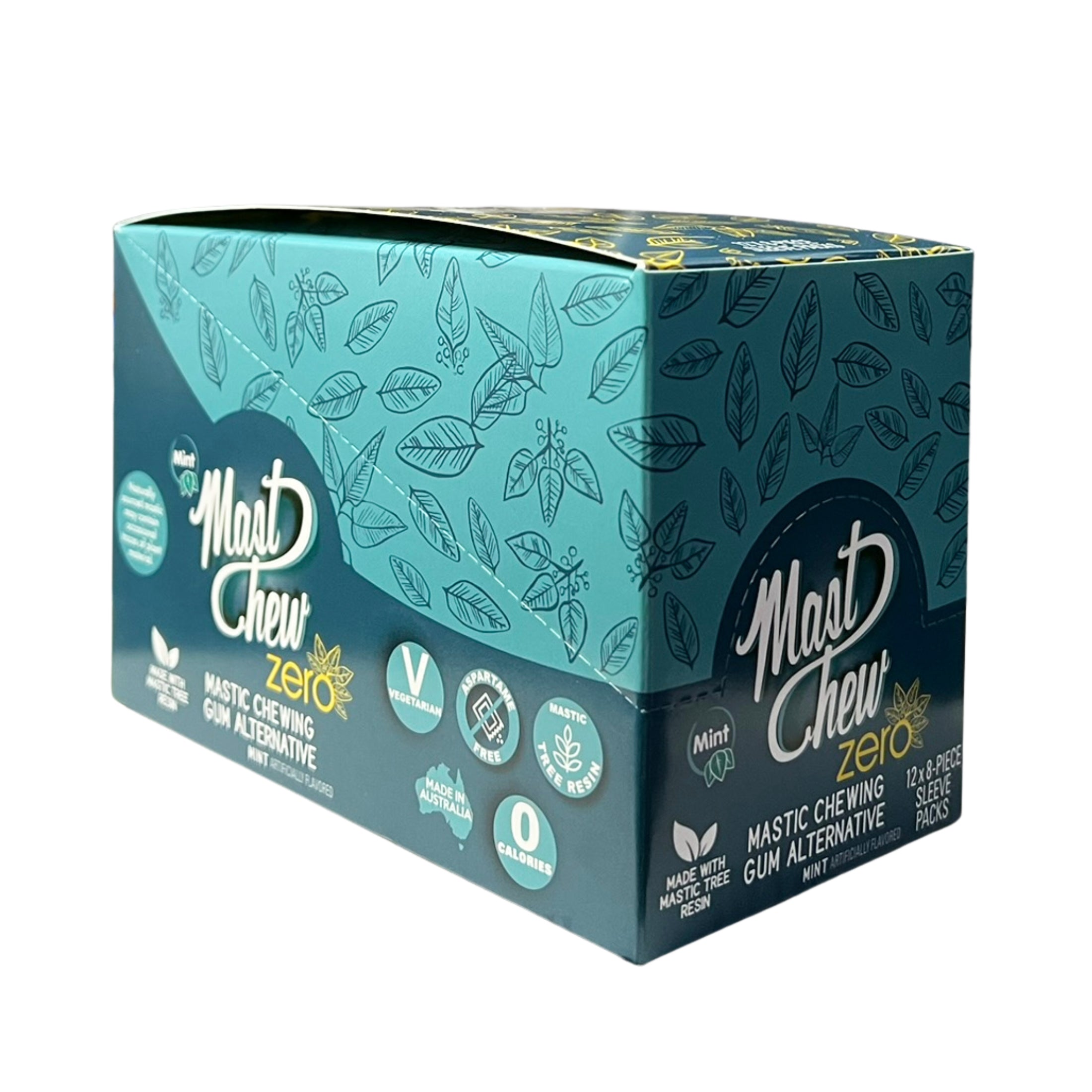 Mastic Chewing Gum Alternative Zero Sleeve (Mint – 8-Piece Blister Pack)