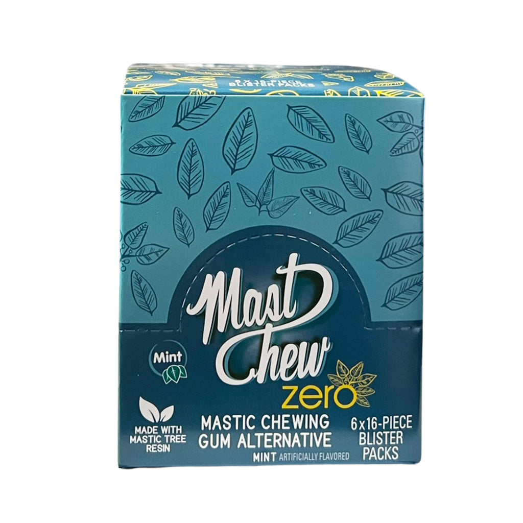 Mastic Chewing Gum Alternative Zero B16 (Mint – 16-Piece Blister Pack)