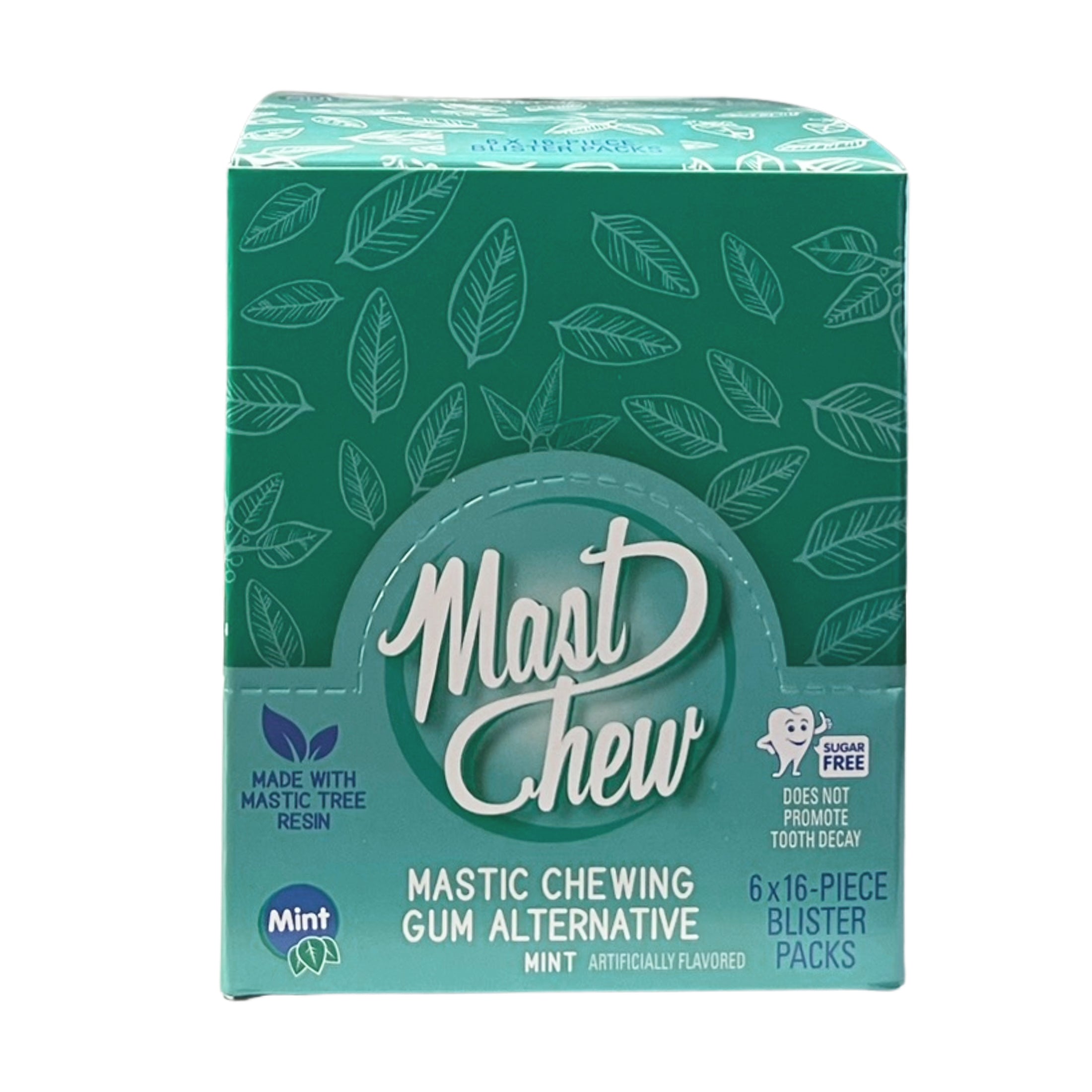 Mastic Chewing Gum Alternative – Mint Blister Pack (16 Pieces)