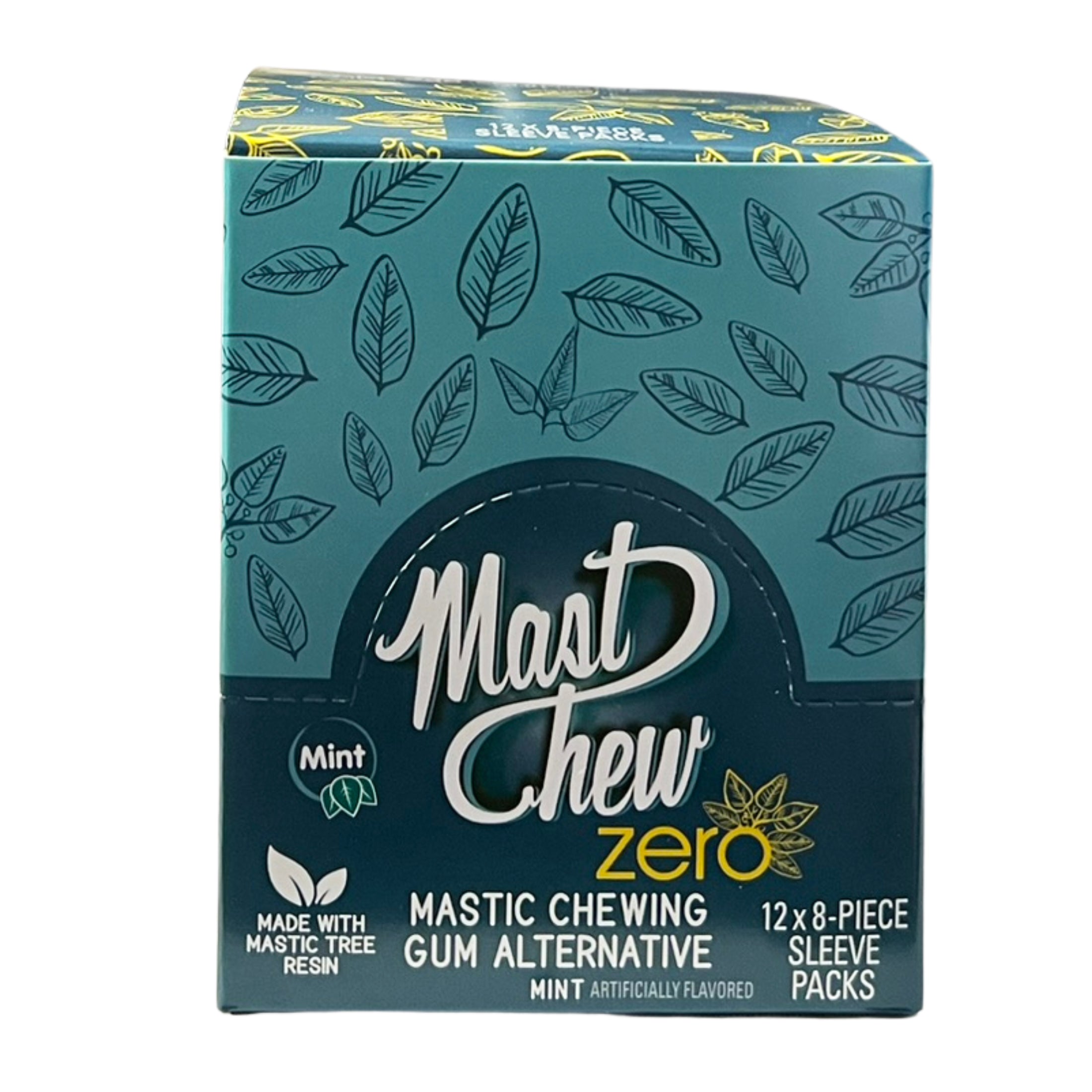 Mastic Chewing Gum Alternative Zero Sleeve (Mint – 8-Piece Blister Pack)